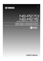 Yamaha NSP-270-Owners-Manual